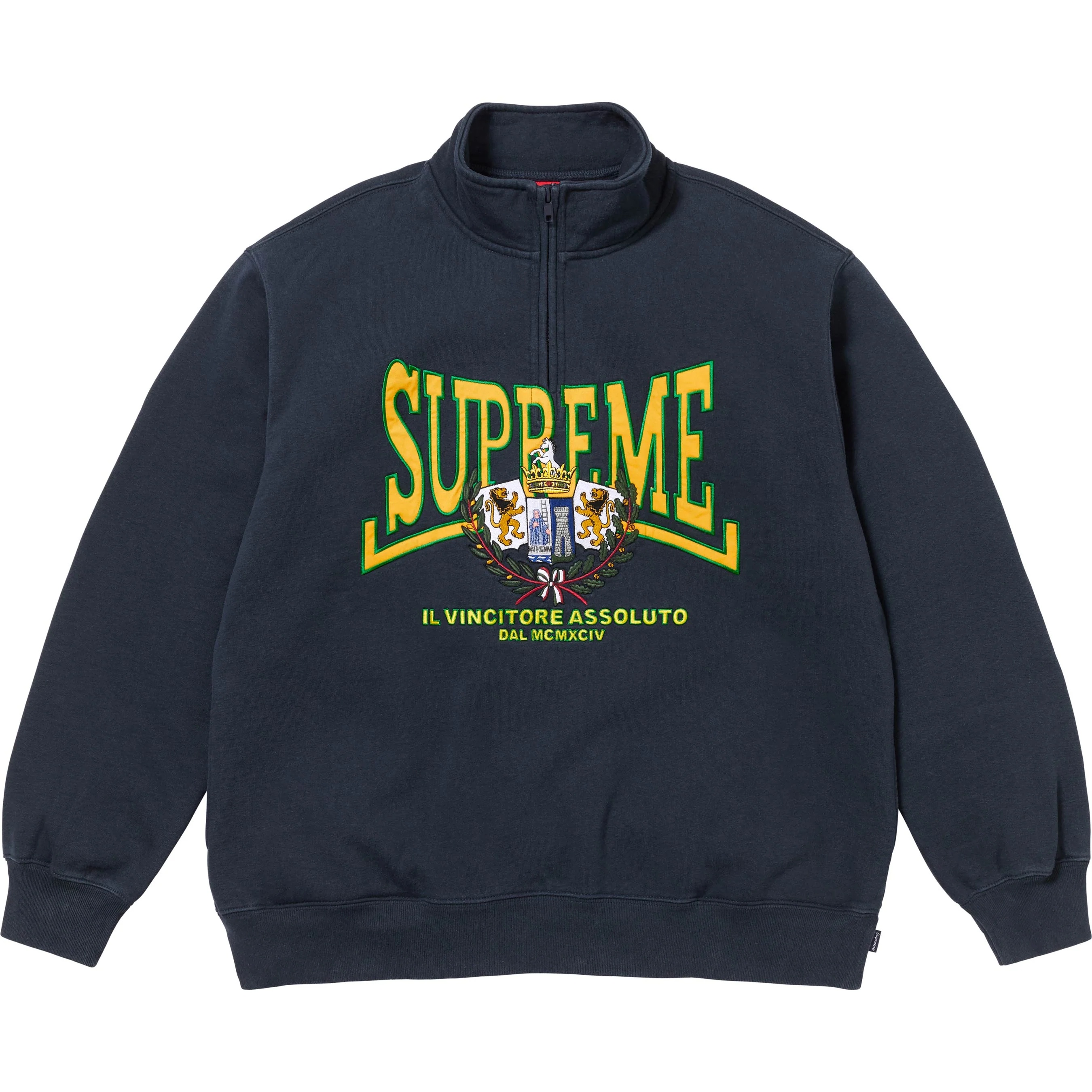 Crest Appliqué Half Zip Pullover view 6